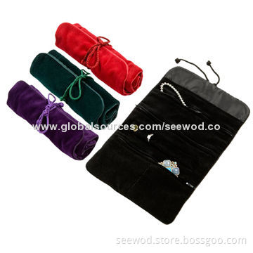 New Designer Velvet Jewelry Roll